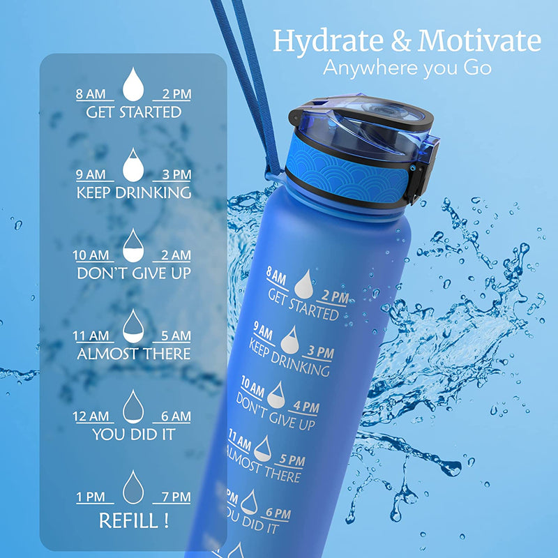 JYOTCREATION Motivational Water Bottle With Drinking water reminder For  Gym, Office, Sport 1000 ml Sipper - Buy JYOTCREATION Motivational Water  Bottle With Drinking water reminder For Gym, Office, Sport 1000 ml Sipper